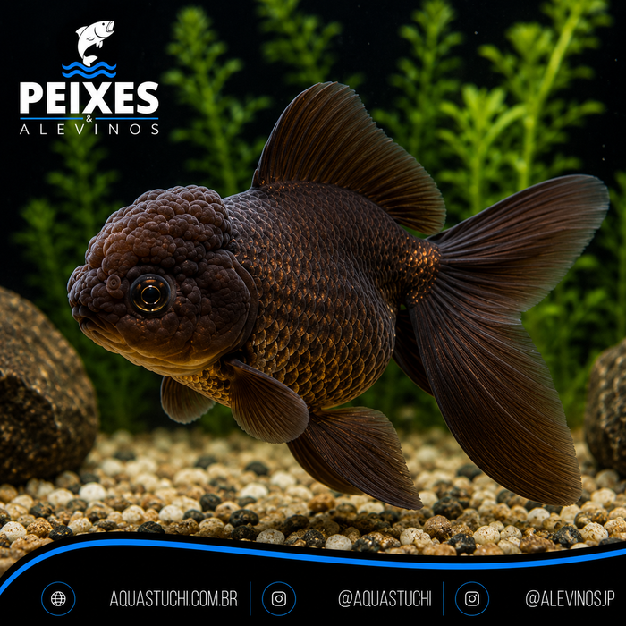 Kinguio Oranda Chocolate 3-6cm 1 Kinguio Oranda Chocolate