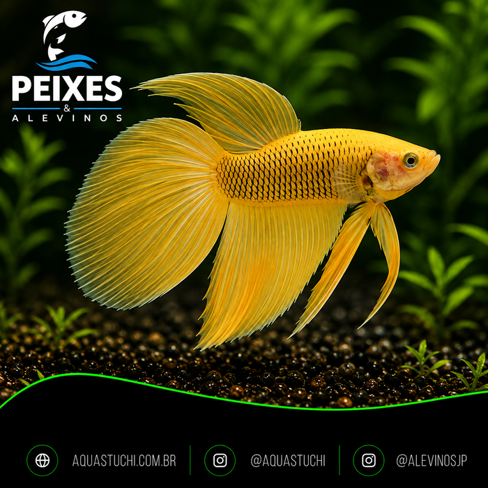 Betta Macho Splendens Yellow 3-6cm