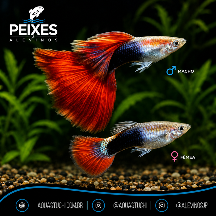 Lebiste Red Casal 2-4cm