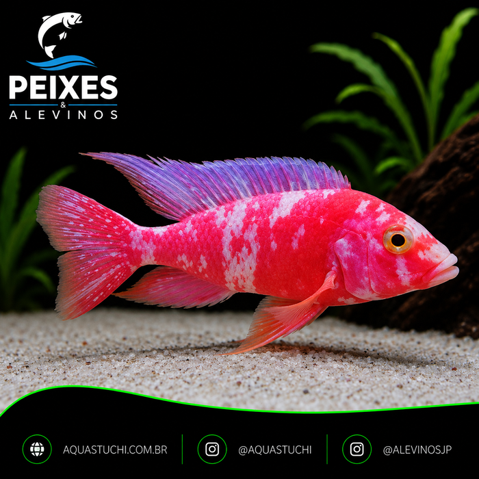 Aulonocara Orange Blue Albino 6-9cm 1 Aulonocara Orange Blue Albino 6-9cm