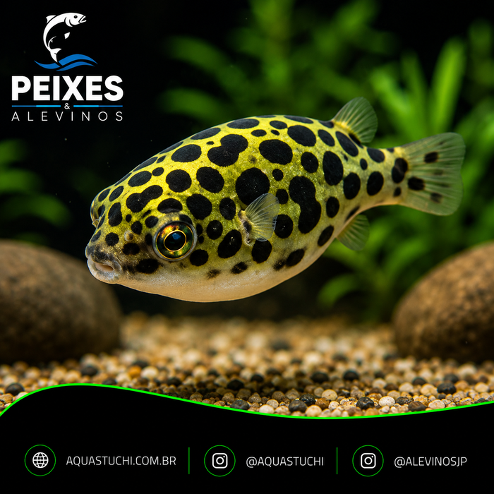 Baiacu Puffer Green Spotted 3-4cm