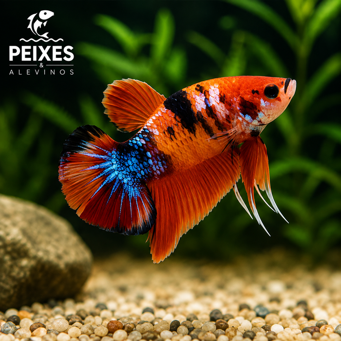 Betta Macho Koi Plakat 3-4cm