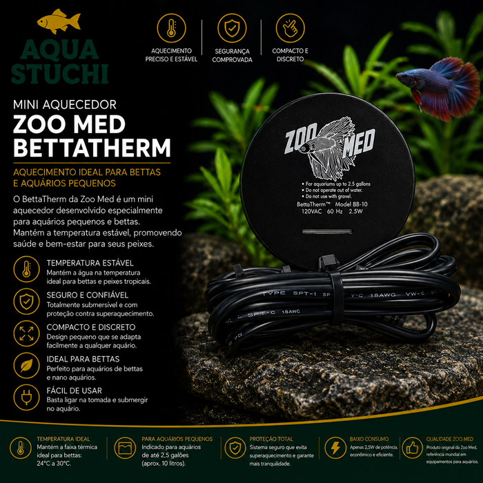 Mini Aquecedor Zoo Med BettaTherm
