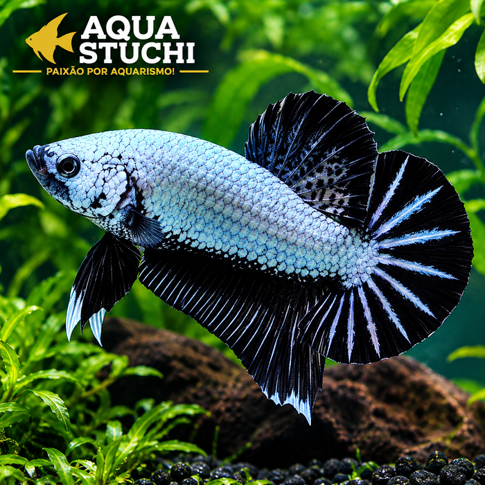 Betta Macho Plakat Black Dragon 3-4cm 1 Betta Macho Plakat Black Dragon 3-4cm