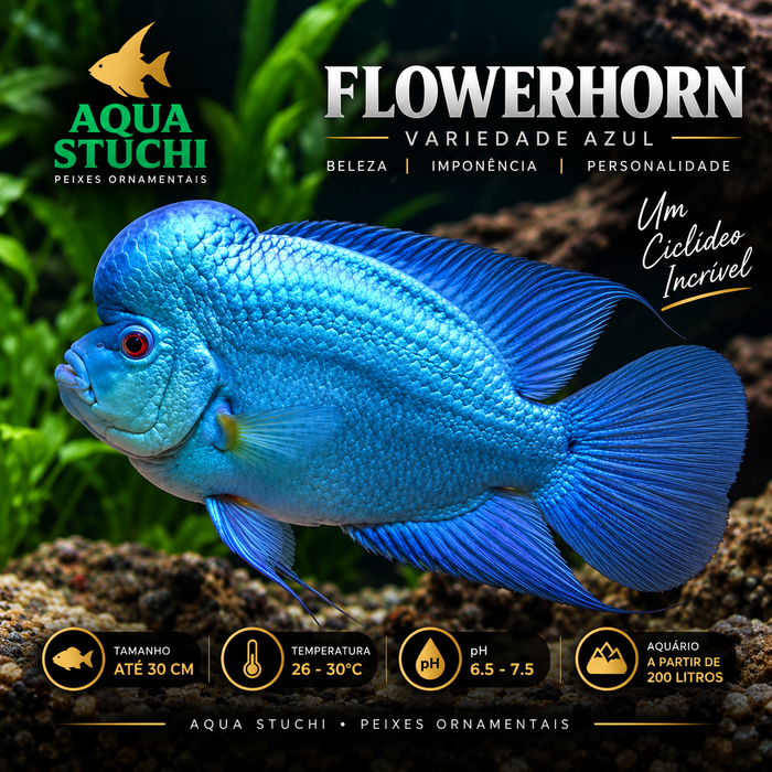 Flower Horn Titanium 3-6cm
