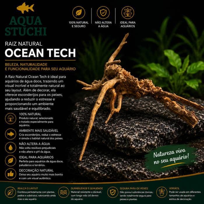 Raiz Natural Ocean Tech 25x24x17cm