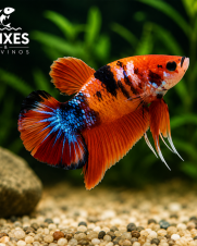 Betta Macho Koi Plakat 3-4cm