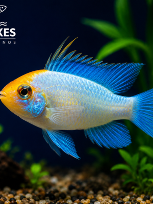 Ramirezi Electric Blue Koi 2-4cm