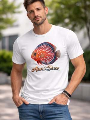 Camiseta Acará Disco Aquarismo Peixe Ornamental 100% Algodão