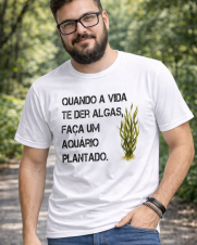 Camiseta Aquarismo Algodão Fio 30 Aquário Plantado