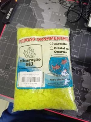 Cascalho Amarelo Fluor 1kg