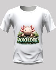 Camiseta Masculina Fio 30 100% Algodão Axolote Aquarismo